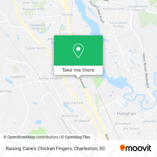 Raising Cane's Chicken Fingers map