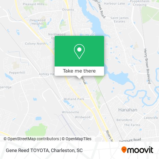 Gene Reed TOYOTA map