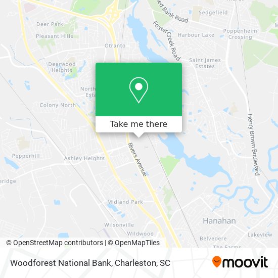 Woodforest National Bank map