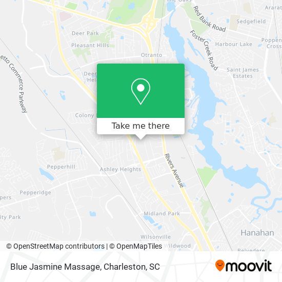 Blue Jasmine Massage map