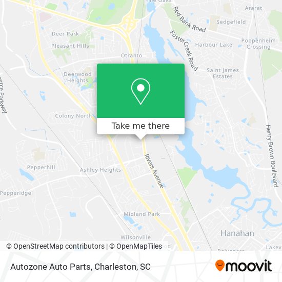 Autozone Auto Parts map