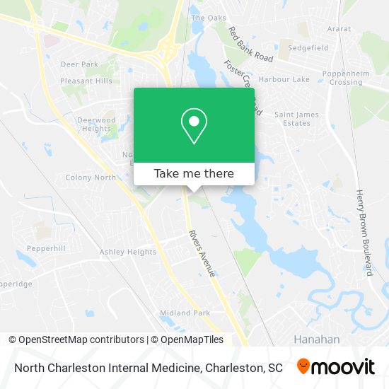 Mapa de North Charleston Internal Medicine