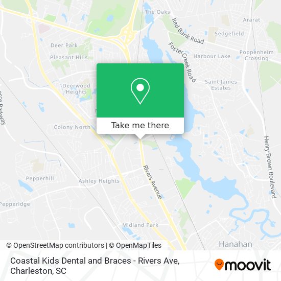 Mapa de Coastal Kids Dental and Braces - Rivers Ave