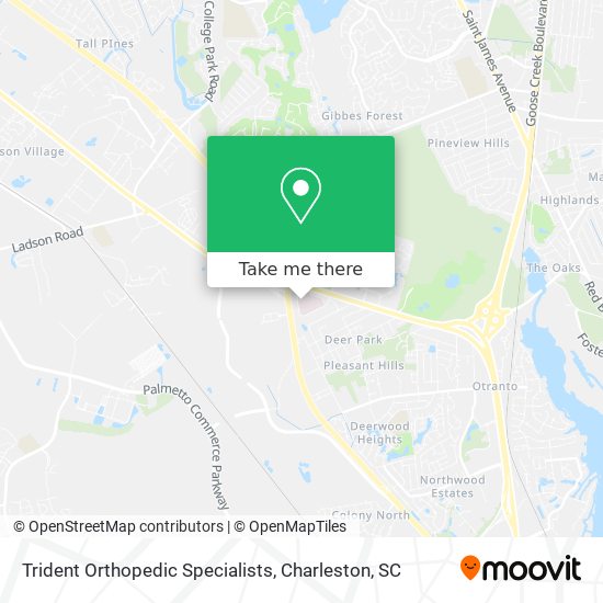 Trident Orthopedic Specialists map
