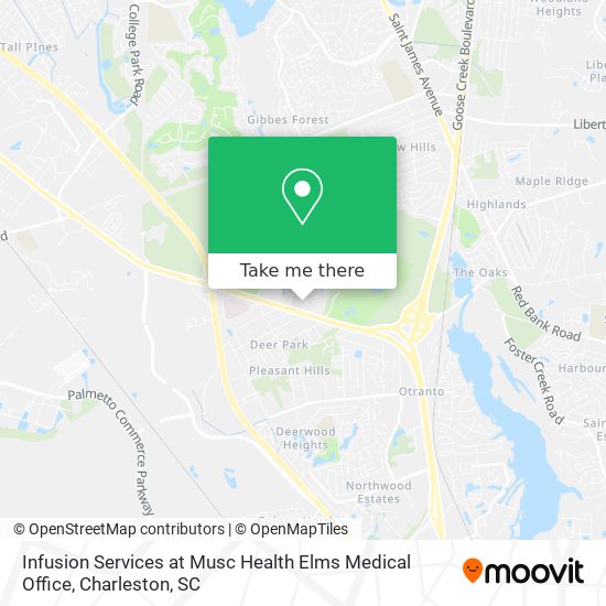 Infusion Services at Musc Health Elms Medical Office map