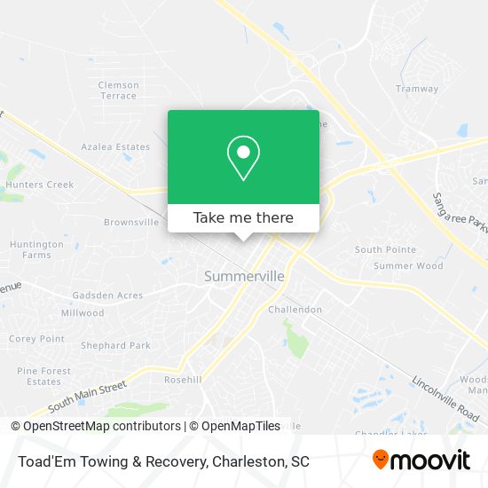 Toad'Em Towing & Recovery map
