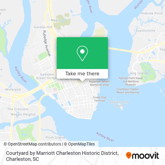 Mapa de Courtyard by Marriott Charleston Historic District