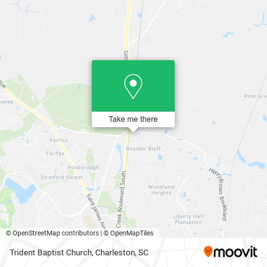 Trident Baptist Church map