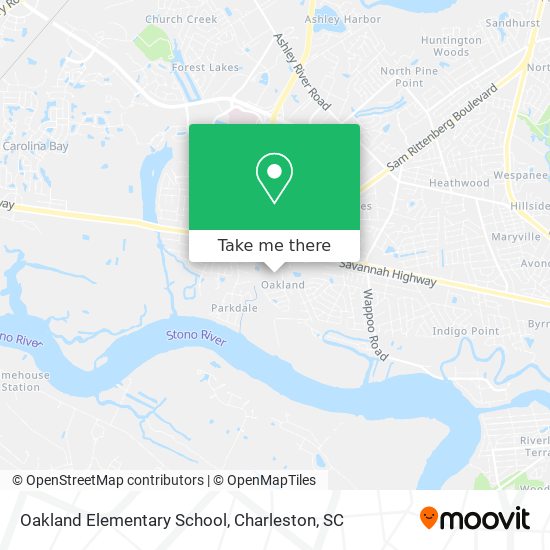 Oakland Elementary School map