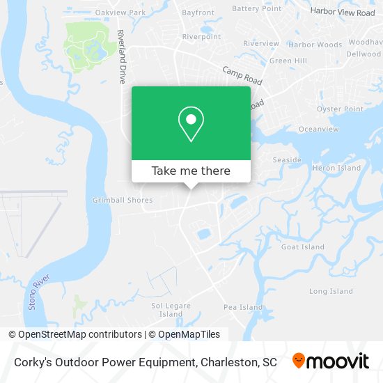 Mapa de Corky's Outdoor Power Equipment