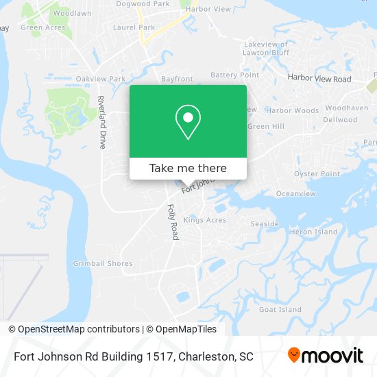 Fort Johnson Rd Building 1517 map