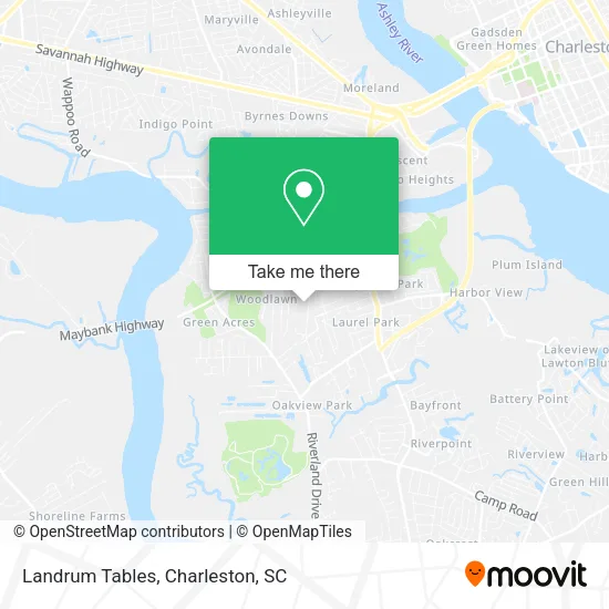 Landrum Tables map