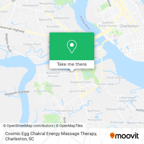 Mapa de Cosmic Egg Chakral Energy Massage Therapy