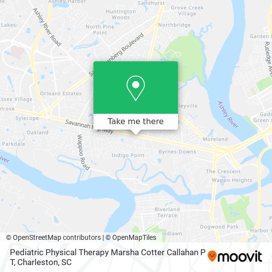 Pediatric Physical Therapy Marsha Cotter Callahan P T map