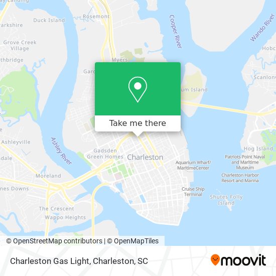 Mapa de Charleston Gas Light
