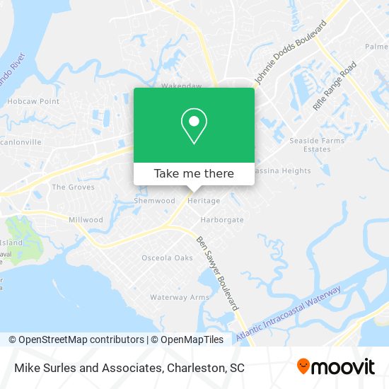 Mike Surles and Associates map