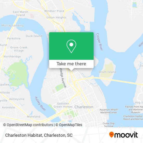 Mapa de Charleston Habitat