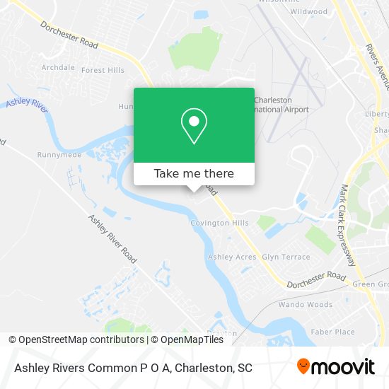 Mapa de Ashley Rivers Common P O A