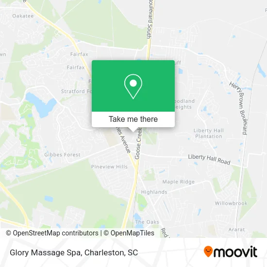 Mapa de Glory Massage Spa