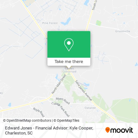 Mapa de Edward Jones - Financial Advisor: Kyle Cooper