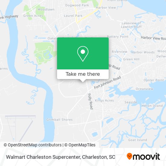 Mapa de Walmart Charleston Supercenter