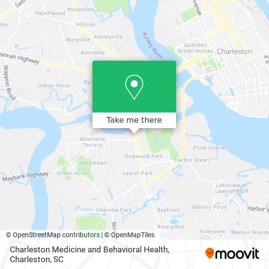 Mapa de Charleston Medicine and Behavioral Health