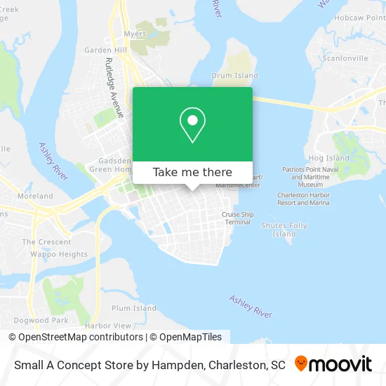 Small A Concept Store by Hampden map
