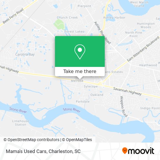 Mama's Used Cars map