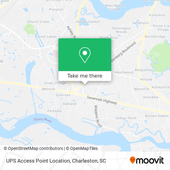 Mapa de UPS Access Point Location