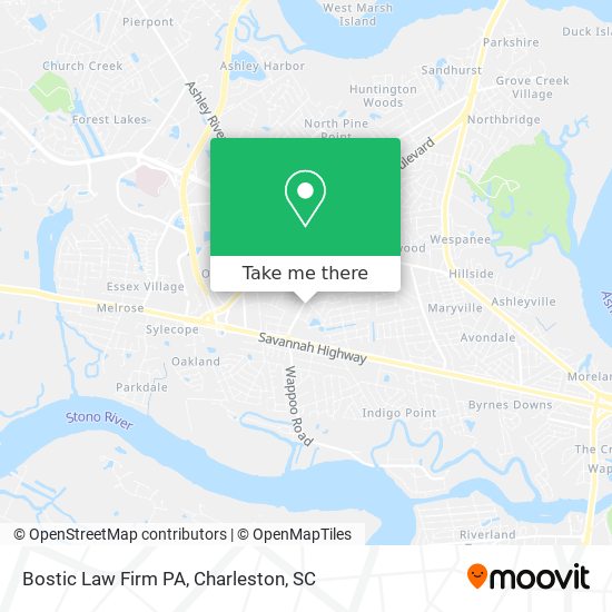 Mapa de Bostic Law Firm PA