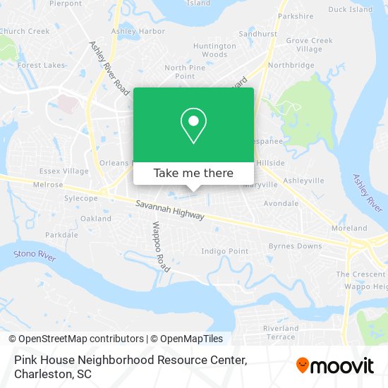 Pink House Neighborhood Resource Center map