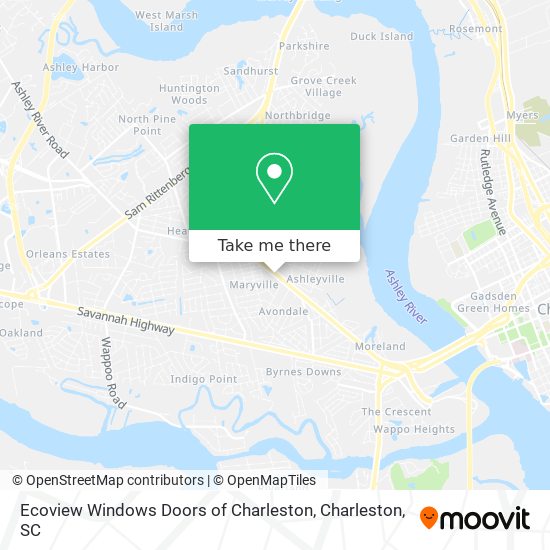 Ecoview Windows Doors of Charleston map