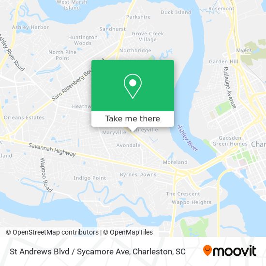 St Andrews Blvd / Sycamore Ave map