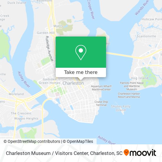 Mapa de Charleston Museum / Visitors Center