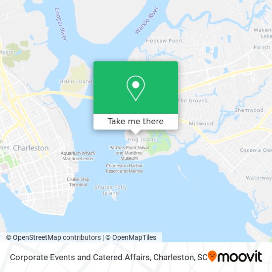 Corporate Events and Catered Affairs map