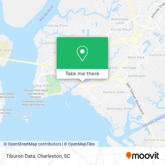 Tiburon Data map