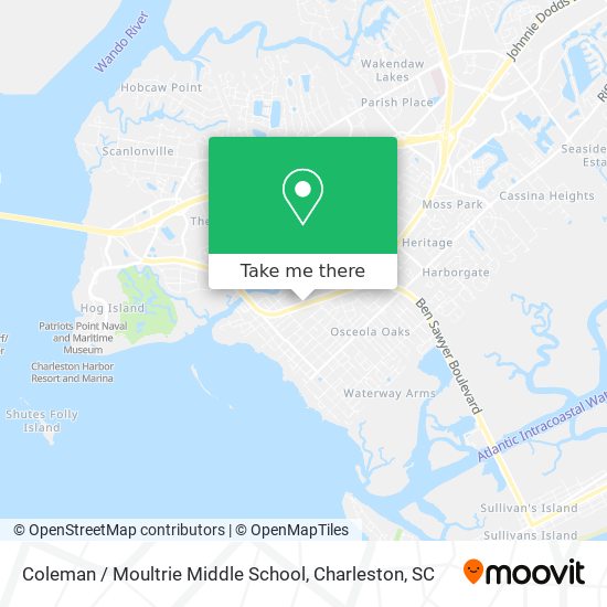 Mapa de Coleman / Moultrie Middle School