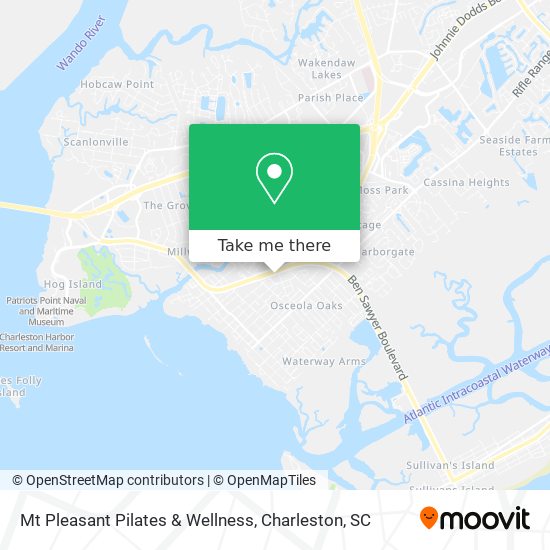Mt Pleasant Pilates & Wellness map