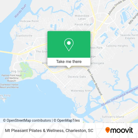 Mapa de Mt Pleasant Pilates & Wellness