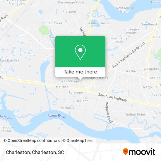 Mapa de Charleston