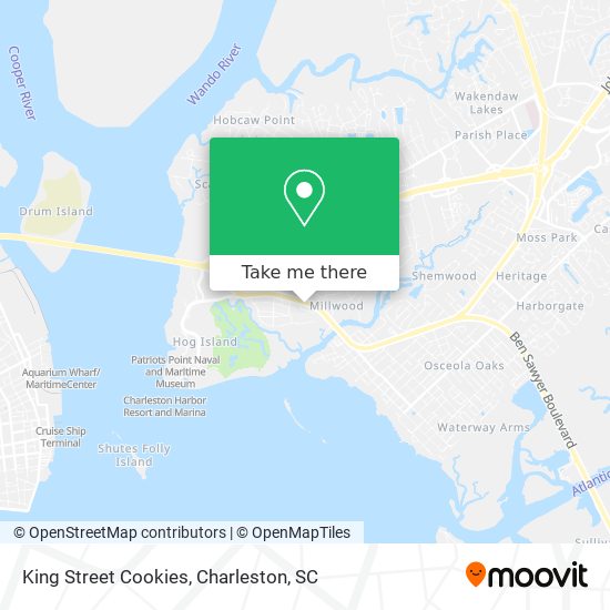 King Street Cookies map
