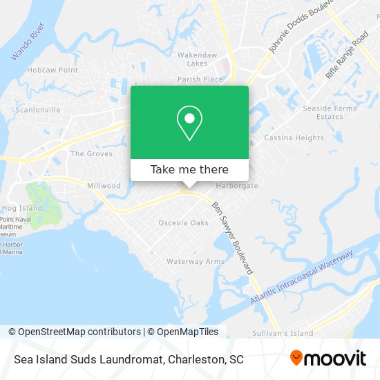 Sea Island Suds Laundromat map