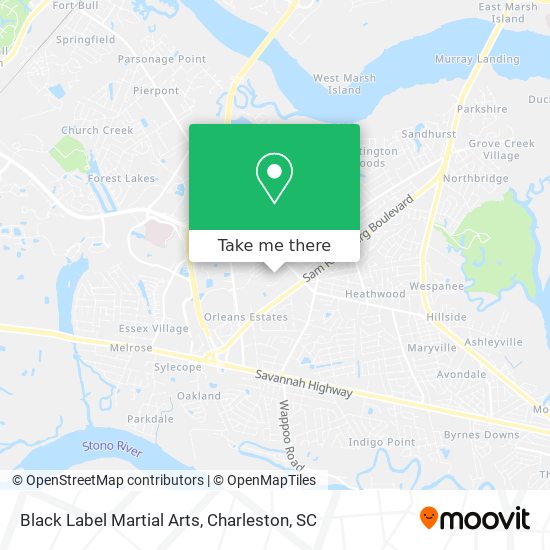 Mapa de Black Label Martial Arts