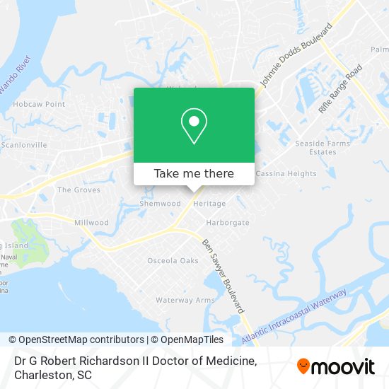 Dr G Robert Richardson II Doctor of Medicine map