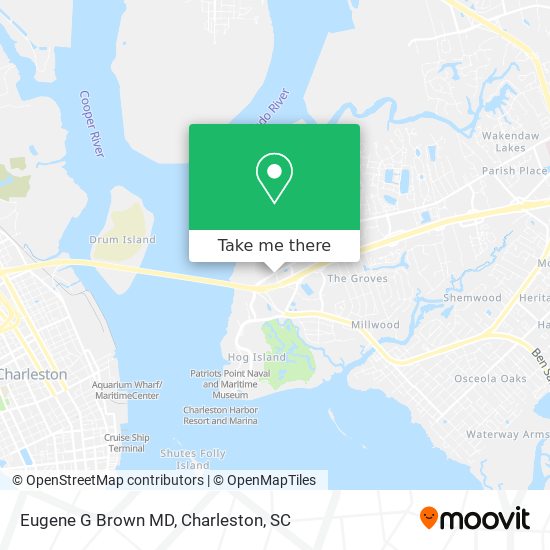 Eugene G Brown MD map