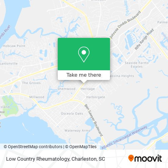 Mapa de Low Country Rheumatology