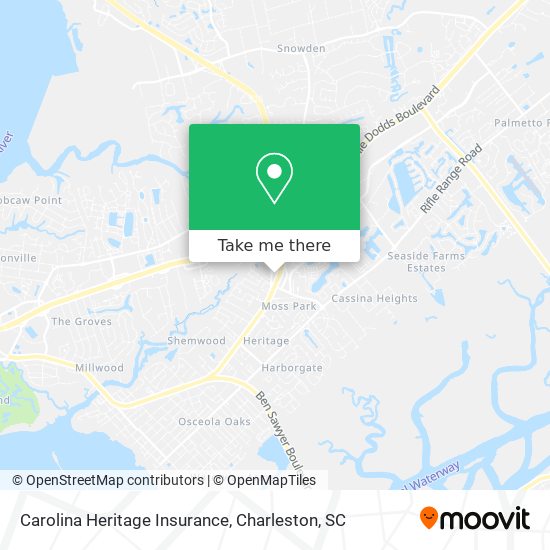 Mapa de Carolina Heritage Insurance