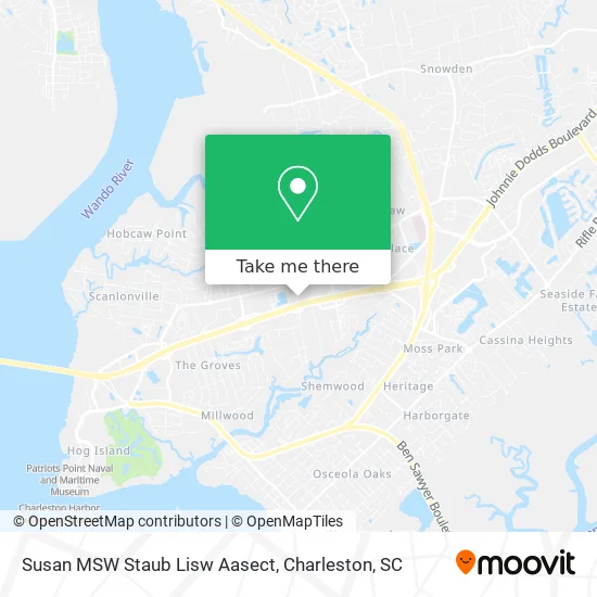 Susan MSW Staub Lisw Aasect map