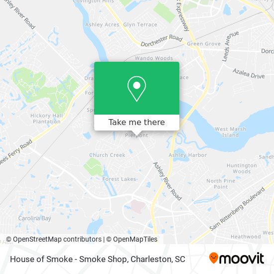 House of Smoke - Smoke Shop map