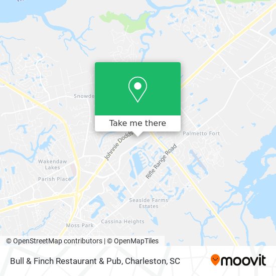 Bull & Finch Restaurant & Pub map